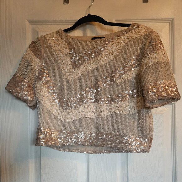 H&M sequin cropped top - Picture 3 of 3